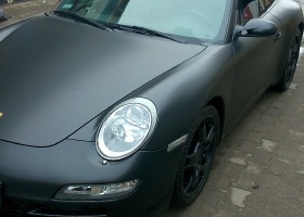 Porsche oklejenie na czarny mat-2